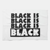 Zwart is zwart theedoek (Horizontaal)