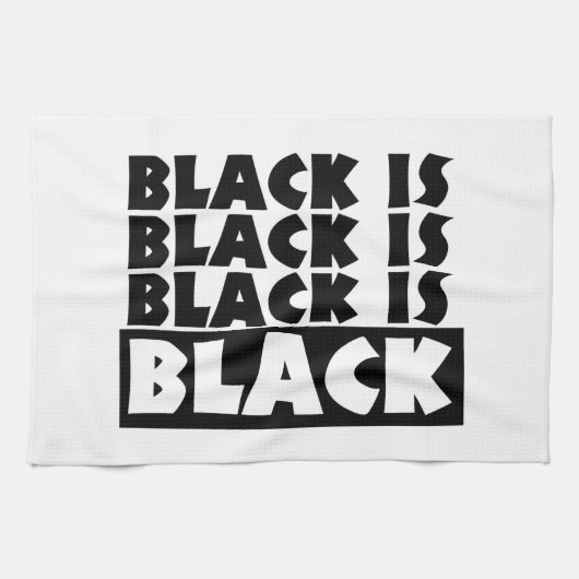 Zwart is zwart theedoek (Horizontaal)