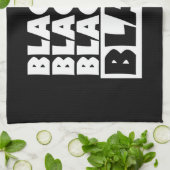 Zwart is zwart theedoek (Gevouwen)