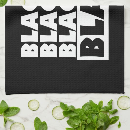 Zwart is zwart theedoek (Gevouwen)