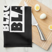 Zwart is zwart theedoek (Quarter Fold)