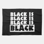 Zwart is zwart theedoek (Horizontaal)