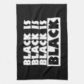 Zwart is zwart theedoek (Verticaal)