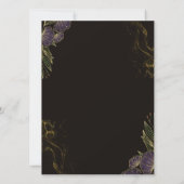 Zwart Islamitisch Goud Bloemen Aqiqah Kaart (Achterkant)