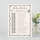 Zwart Italiaans Vrijgezellenfeest die zei spel Kaa Kaart (Staand voorkant)