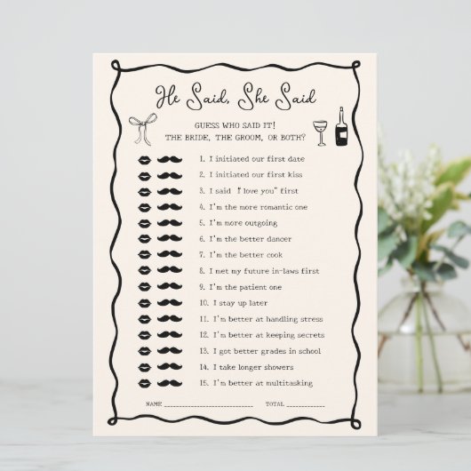 Zwart Italiaans Vrijgezellenfeest die zei spel Kaa Kaart (Staand voorkant)