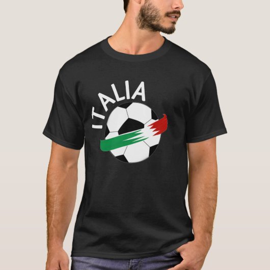 Zwart Italië T-shirt. 01 T-shirt (Voorkant)