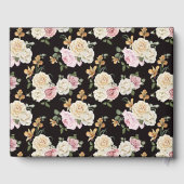 Zwart, Ivoor, Goud Bloemen Vrijgezellenfeest Gastenboek (Achterkant)