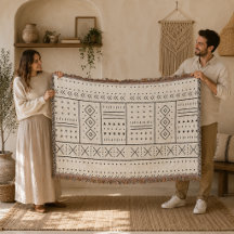 Zwart Ivoor Tribale Geometrische Patroon | Moderne