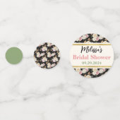 Zwart, Ivoorkleurig, Gouden Bloemenboeket Bruidsui Confetti (Voorkanten)