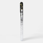 Zwart Jade Waterverf Ink  iPhone Hoesje (Linkerkant)