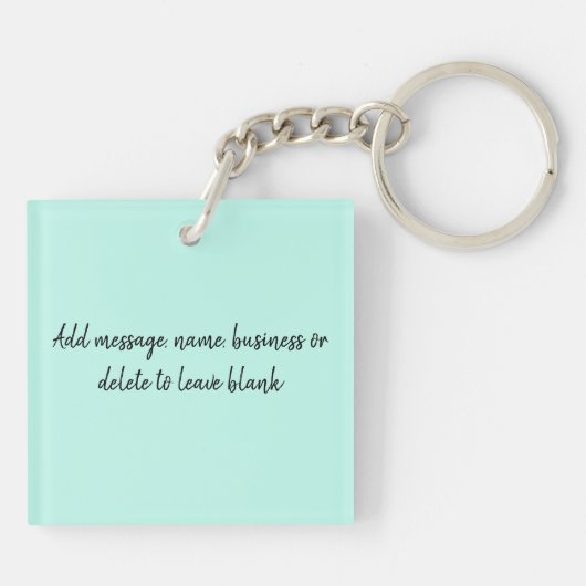 Zwart Jaguar Portret Bloemen Sleutelhanger (Achterkant)