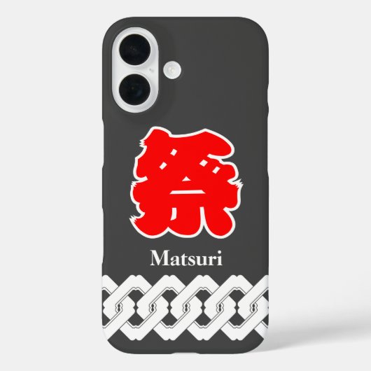 Zwart Japans Matsuri Happi jas Case-Mate iPhone Case (Achterkant)