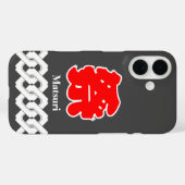 Zwart Japans Matsuri Happi jas Case-Mate iPhone Case (Achterkant (horizontaal))
