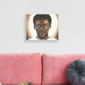 Zwart Jesus Canvas (Insitu (Woonkamer))