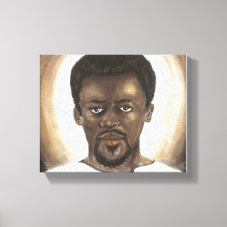 Zwart Jesus Canvas Afdruk