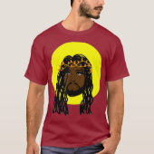 Zwart Jezus verslaat Afrikaanse Amerikaanse religi T-shirt (Voorkant)
