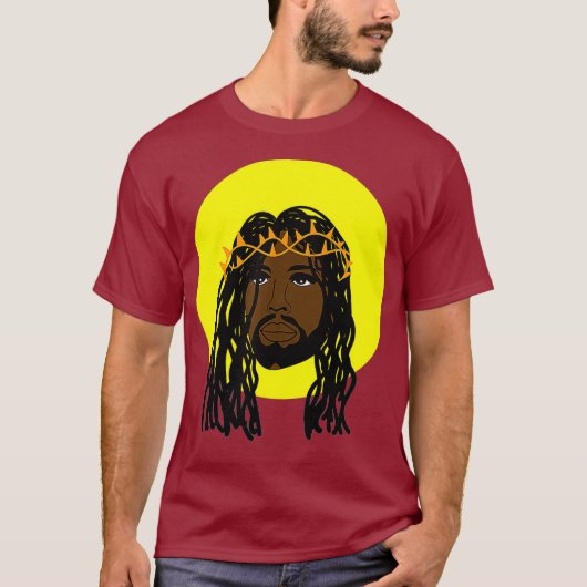 Zwart Jezus verslaat Afrikaanse Amerikaanse religi T-shirt (Voorkant)
