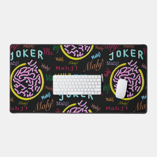 Zwart Joker Mah Jong Place Mat (Keyboard & Muis)
