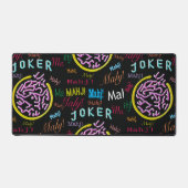 Zwart Joker Mah Jong Place Mat (Voorkant)