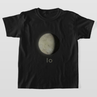 Zwart Jupiter Maan Io T-Shirt