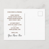 zwart kalf in beweging aankondigingskaart (Achterkant)