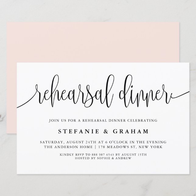 Zwart  kalligrafie Eenvoudige repetitie binnenste (Voorkant / Achterkant)