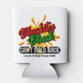 ZWART KAN DE 19E NIET TEGENHOUDEN BLIKJESKOELER (Achterkant)