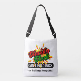 ZWART KAN ZICH NIET CHRISTELIJK HOUDEN CROSSBODY TAS