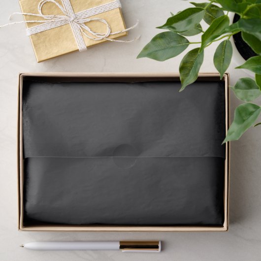 Zwart Kant Mat Cinder Zwart Tissuepapier (Geschenk)