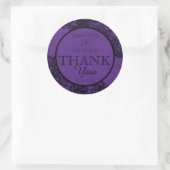 Zwart Kant Paarse Moderne Gothic Dank u Label (Tas)