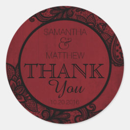 Zwart Kant Rood Moderne Gothic Dank u Label