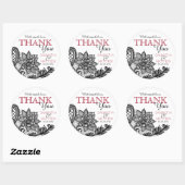 Zwart Kant Wit Moderne Gothic Dank u Label (Vel)