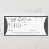 Zwart karton - aangepast cadeaubon (Achterkant)