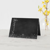 zwart karton denk aan jou kaart (Gele Bloem)