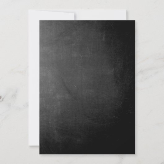 Zwart karton Elegant repetitief diner Invite Kaart (Achterkant)