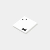 Zwart karton en afdrukken in pag post-it® notes (Schuin)