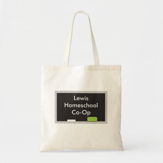 Zwart karton Homeschool op Tote Bag (Voorkant)