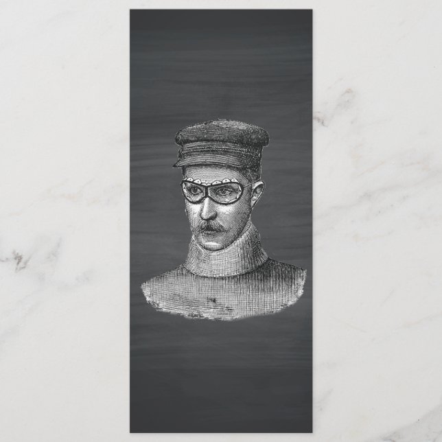 Zwart karton Steampunk Goggles Man (Voorkant)