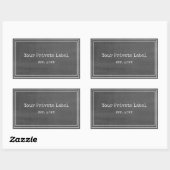 Zwart karton Stijl uw privé-Stickers met labels (Vel)