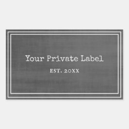 Zwart karton Stijl uw privé-Stickers met labels