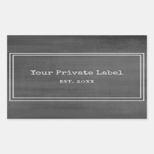 Zwart karton Stijl uw privé-Stickers met labels