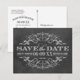  zwart karton Vlourish Wedding Save The Date