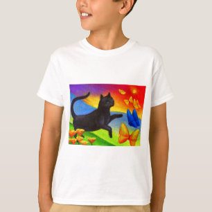 Zwart kartonnen vlinderkunst - Multi T-shirt