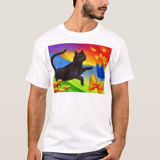 Zwart kartonnen vlinderkunst - Multi T-shirt (Voorkant)