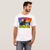Zwart kartonnen vlinderkunst - Multi T-shirt (Voorkant volledig)