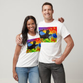 Zwart kartonnen vlinderkunst - Multi T-shirt (Unisex)