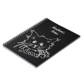 Zwart Kat aangepast notitieboek (Linkerzijde)