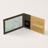 Zwart kat, batterij, Pet Boarding, gedetailleerd Visitekaartje (Binnen)