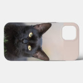 zwart kat Case-Mate iPhone hoesje (Achterkant (horizontaal))